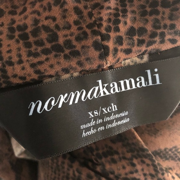 Norma Kamali Dress Snakeskin XS L/S Career Wrap - Picture 6 of 6